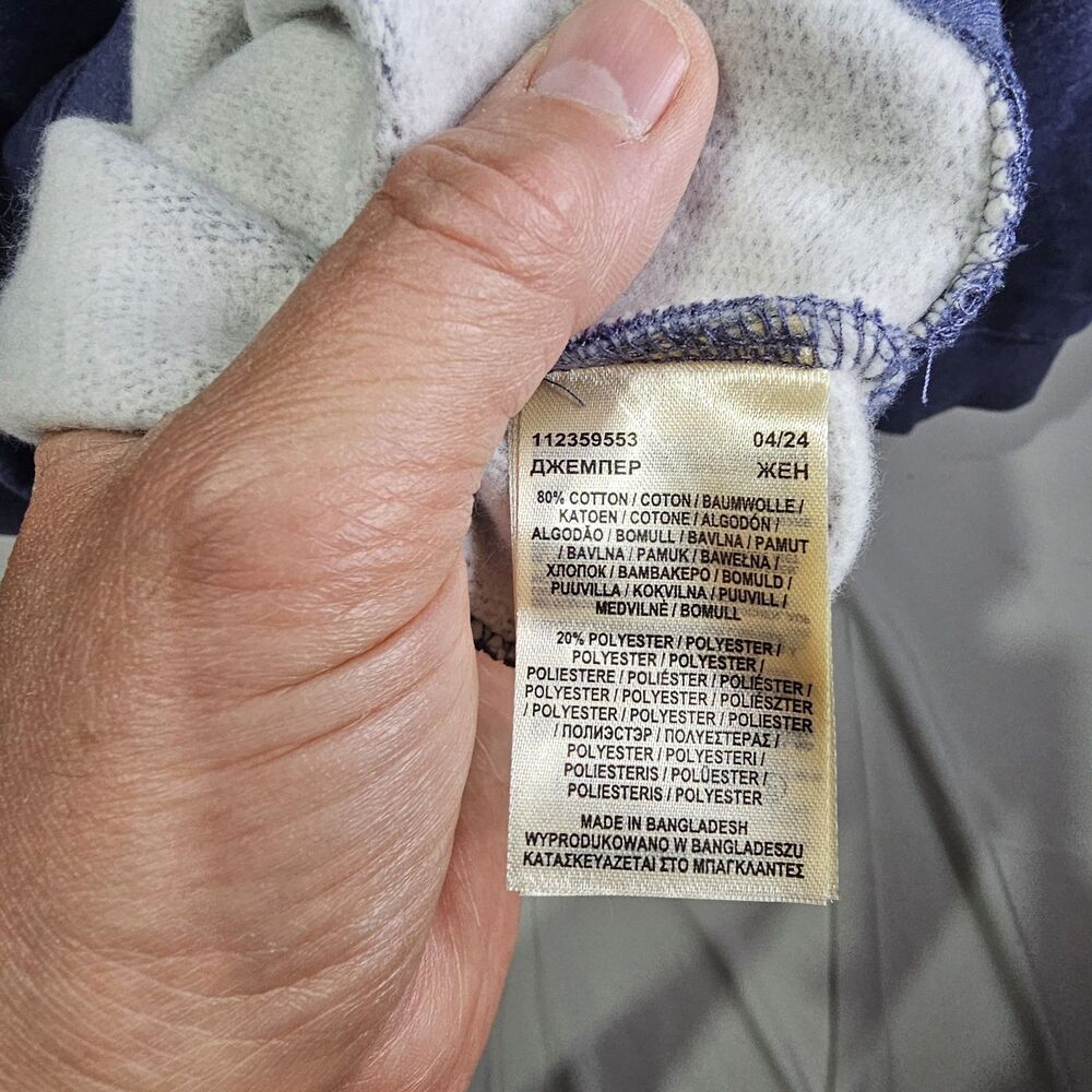 Vintage Lee Heavyweight Blue Size XL Pullover Sweatshirt Blank - Picture 3 of 9